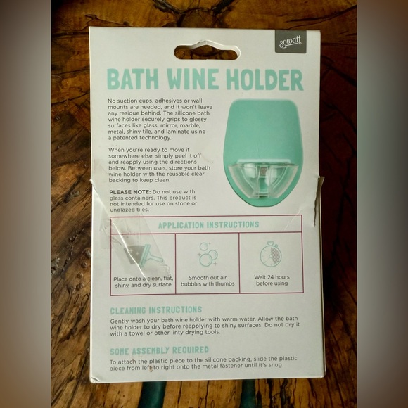 30 Watt Silicone Wine Glass Holder for Bath & Shower - Picture 3 of 7